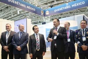 Mauricio Kuri inauguró el pabellón Querétaro en feria industrial Hannover Messe 2022